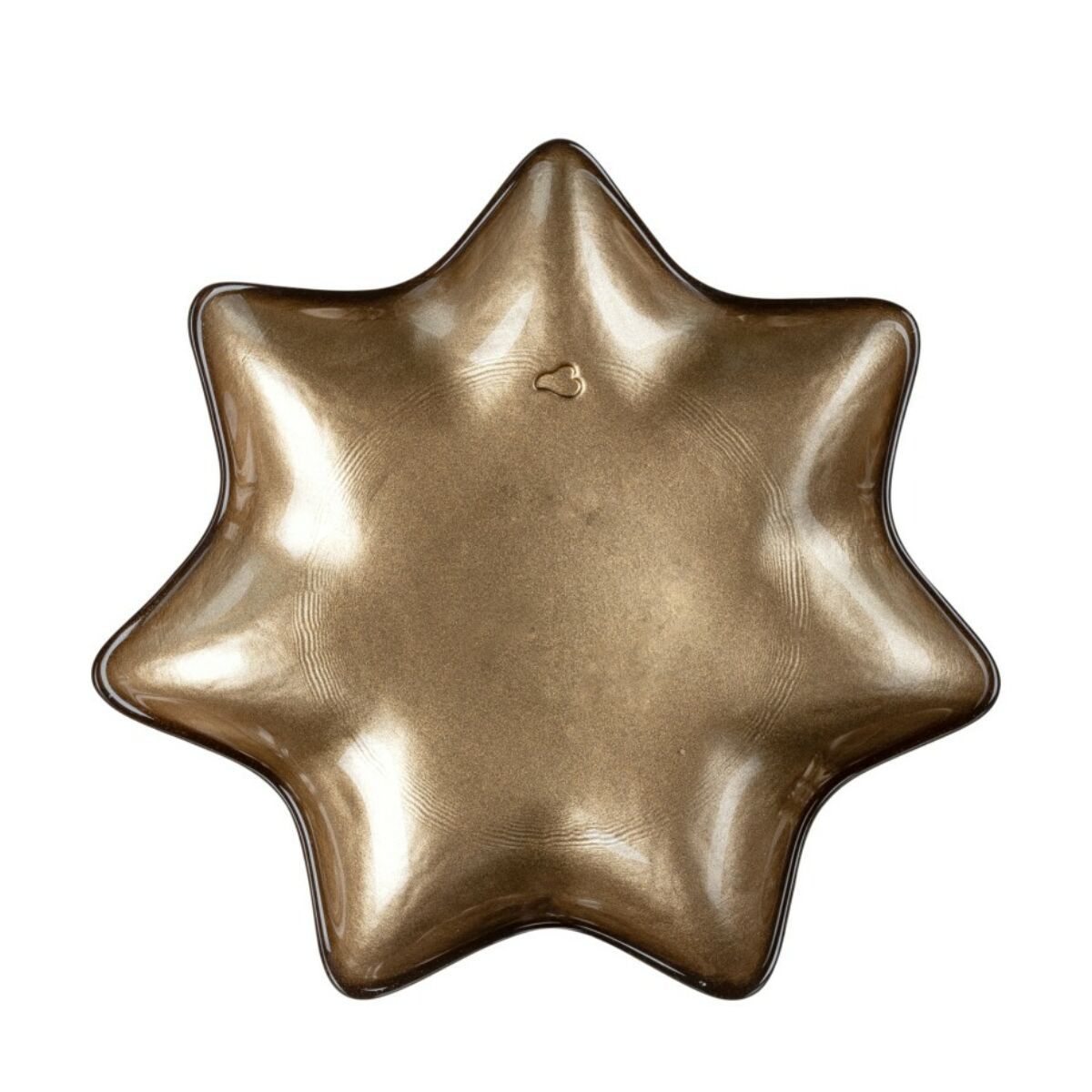 LEONARDO CANDELA csillag alakú tányér 15cm, arany