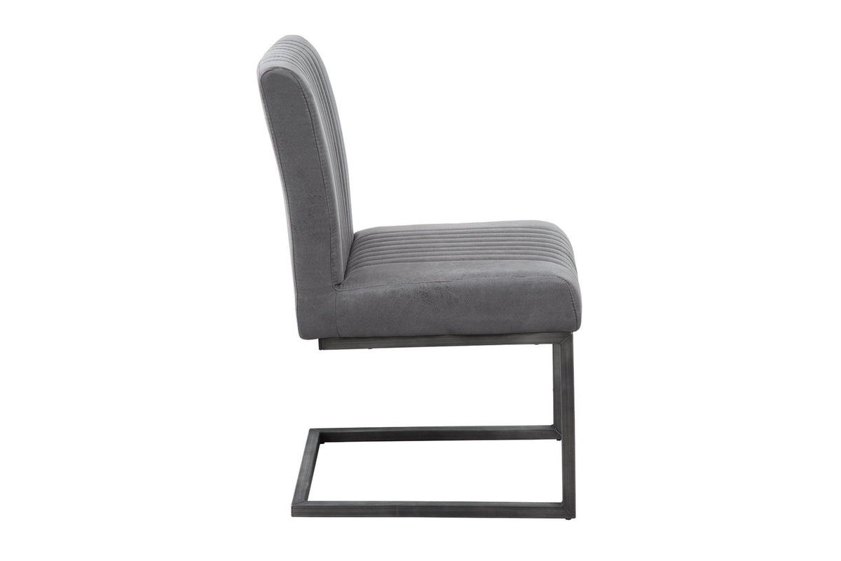 Szék - BIG ASTON vintage szürke és fekete szék