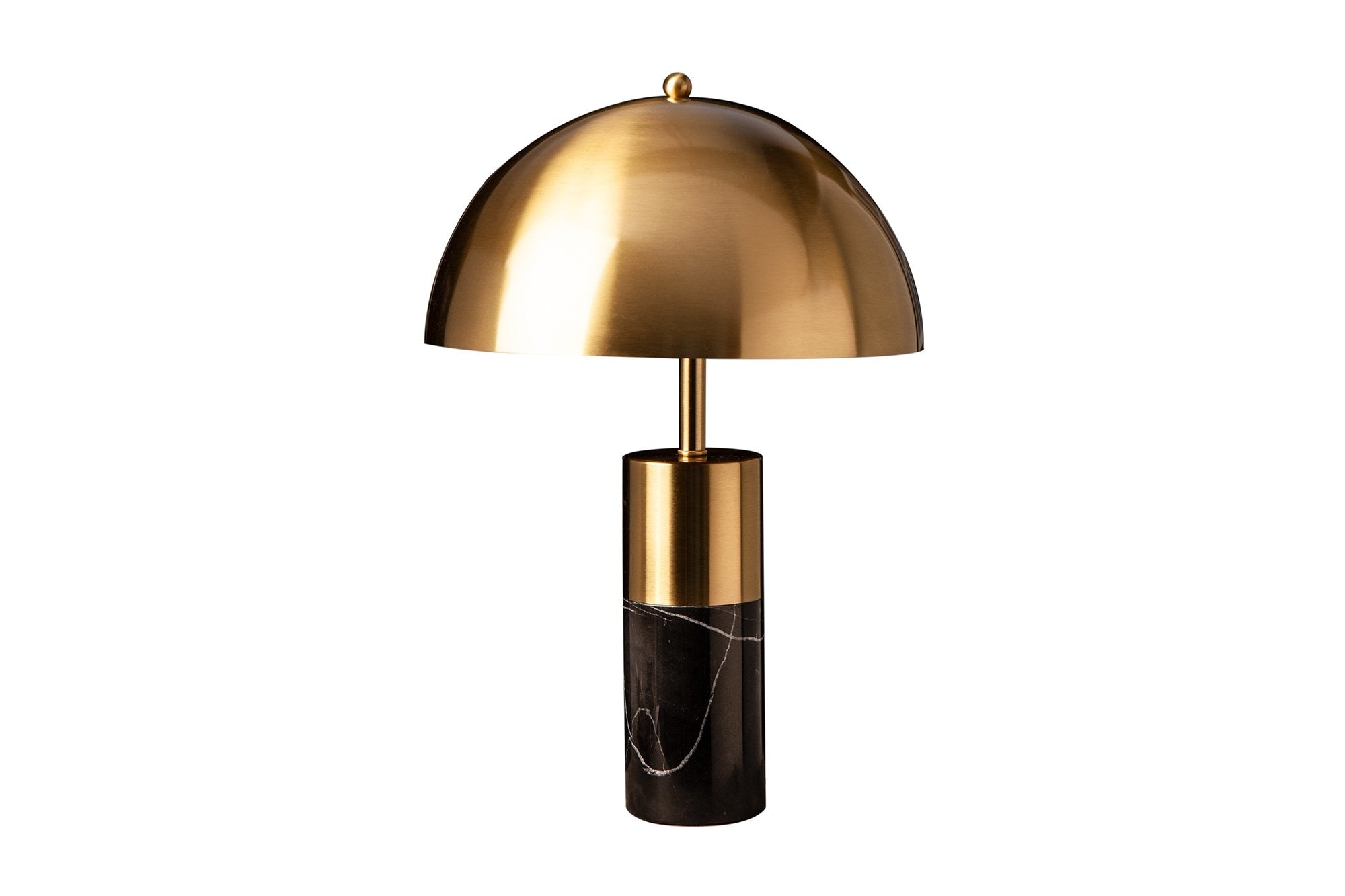 Asztali lámpa - BURLESQUE arany és fekete fém asztali lámpa