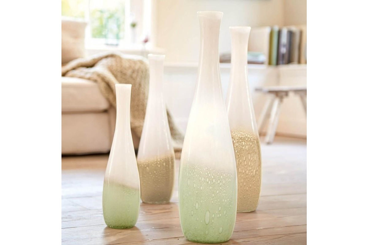 Váza - CASOLARE váza 40cm fehér-zöld I - Leonardo