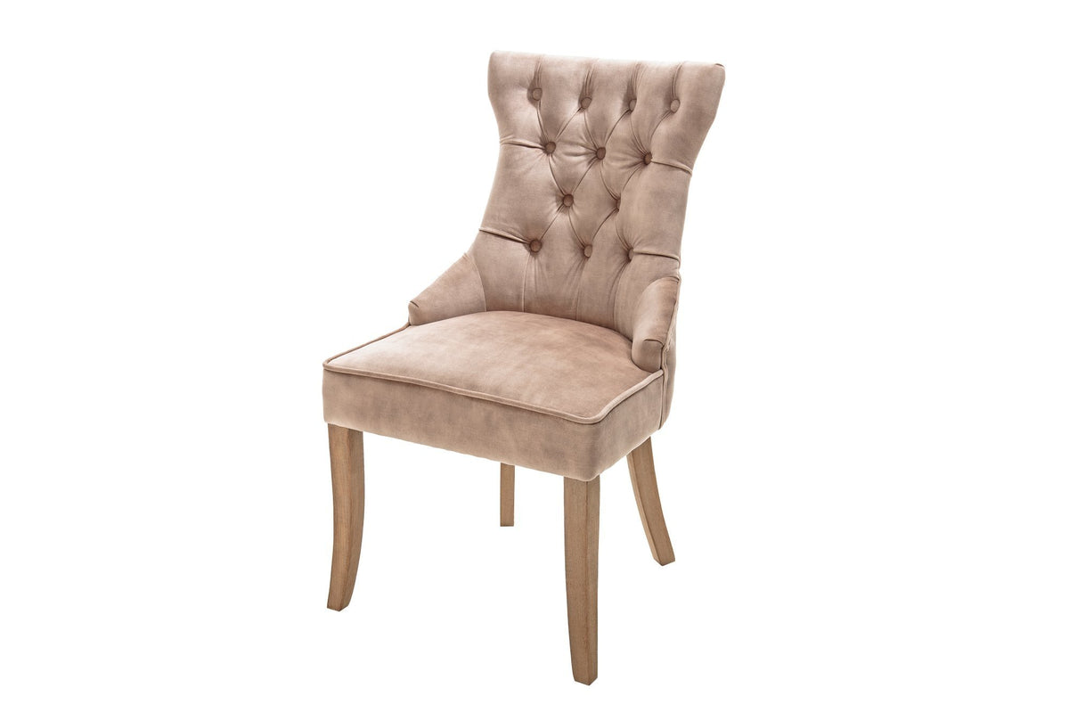 Szék - CASTLE barna bársony szék