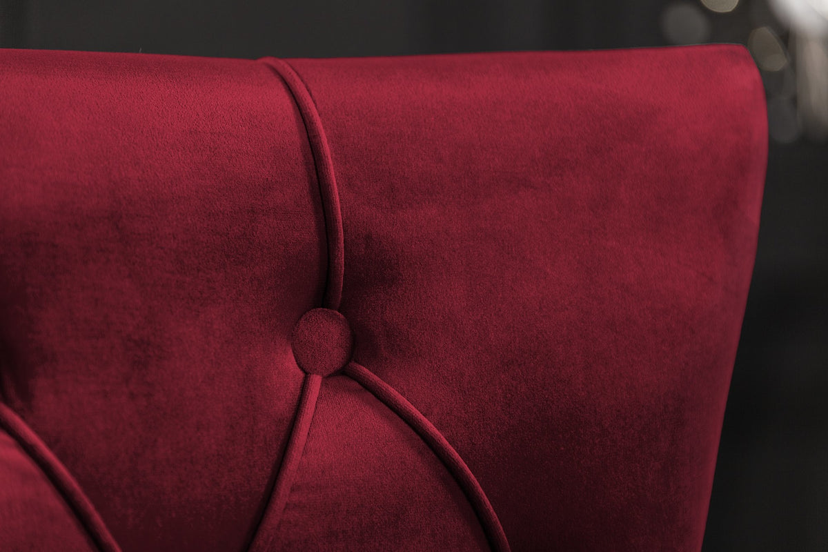 Szék - CASTLE piros bársony szék