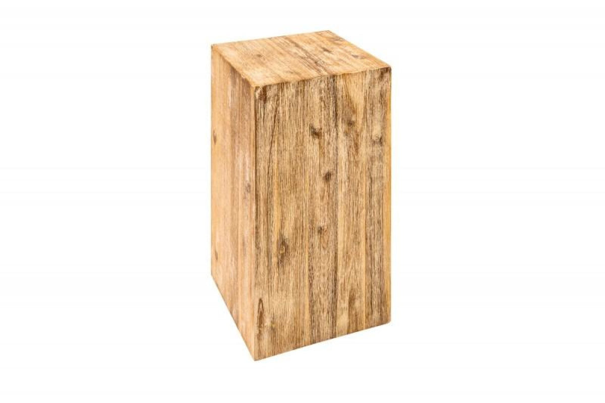 Lerakóasztal - COLUMNA szürke akácfa lerakóasztal 50cm