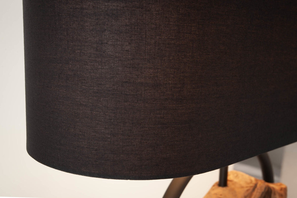 Asztali lámpa - ELEMENTS barna akácfa asztali lámpa