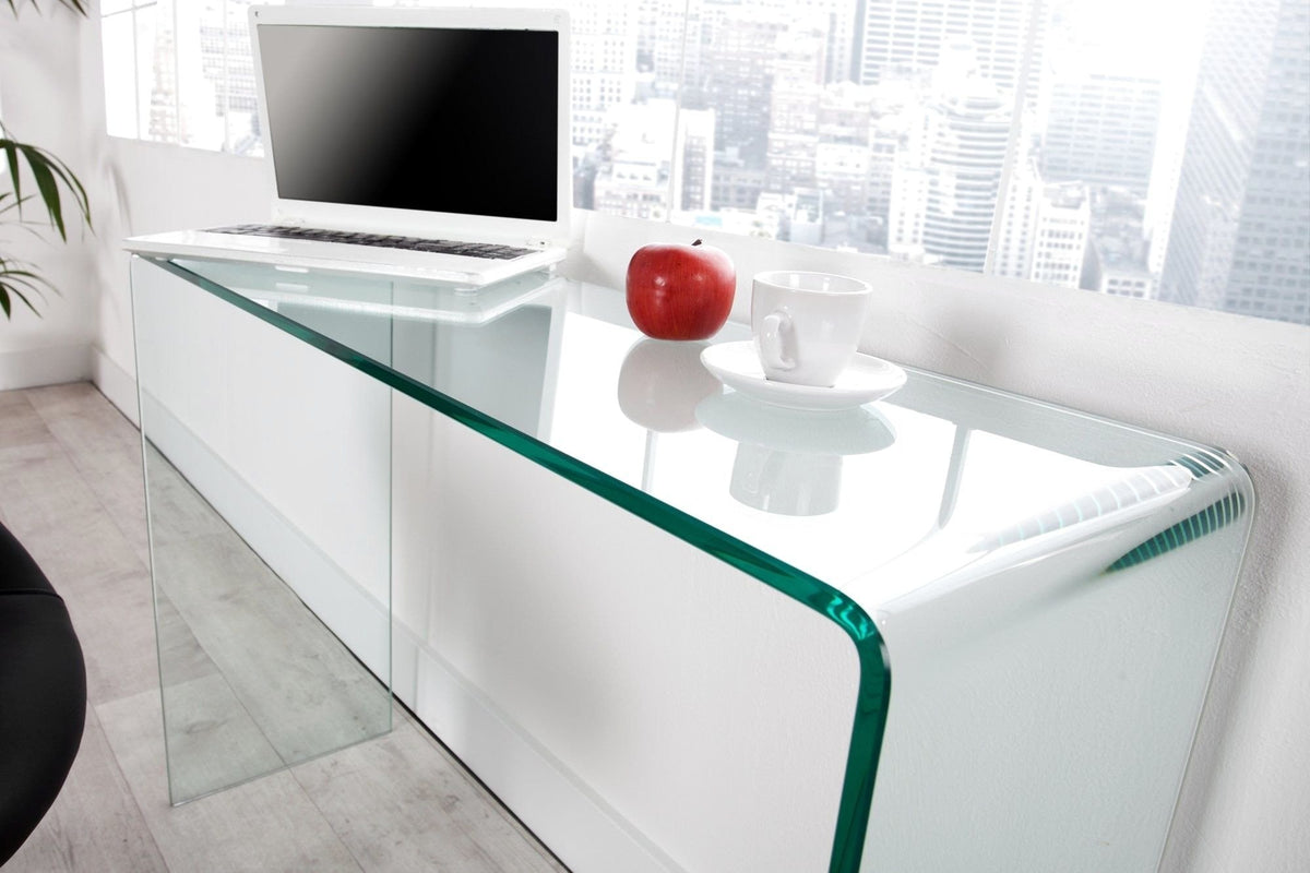 Íróasztal - GHOST üveg íróasztal 100cm