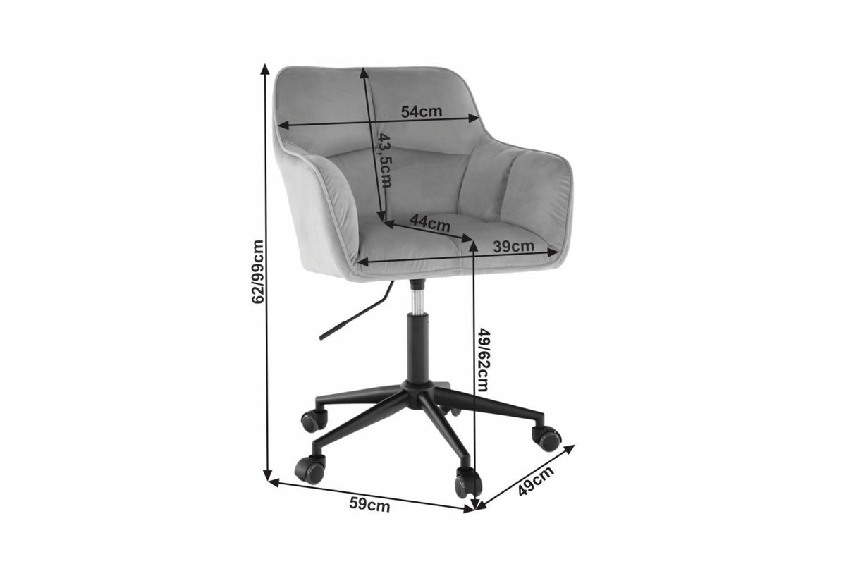 Irodai szék - HAGRID szürke szövet irodai szék