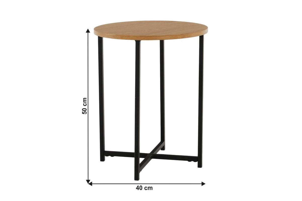 Lerakóasztal - IMSAR fekete mdf lerakóasztal