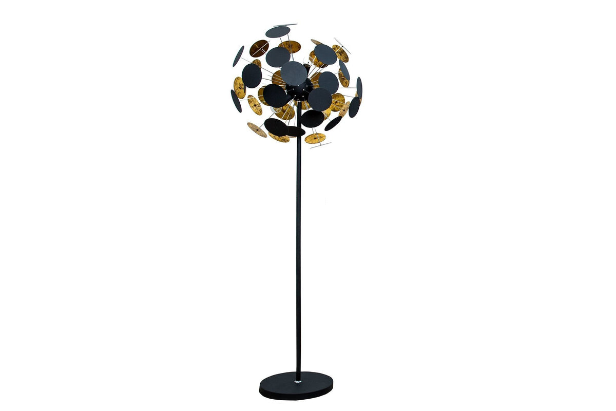Állólámpa - INFINTIY fekete és arany állólámpa 170cm