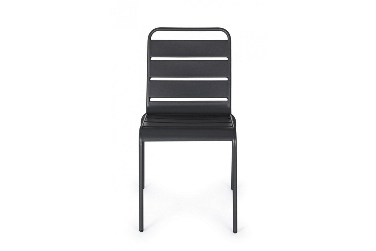 Kerti szék - MELANY fekete acél kerti szék
