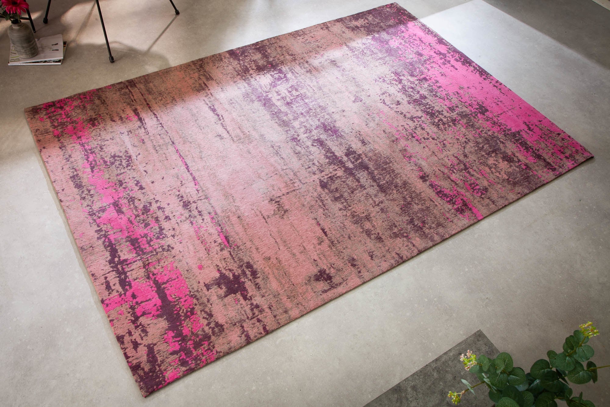 Szőnyeg - MODERN ART bézs és rózsaszín szövet szőnyeg 240cm