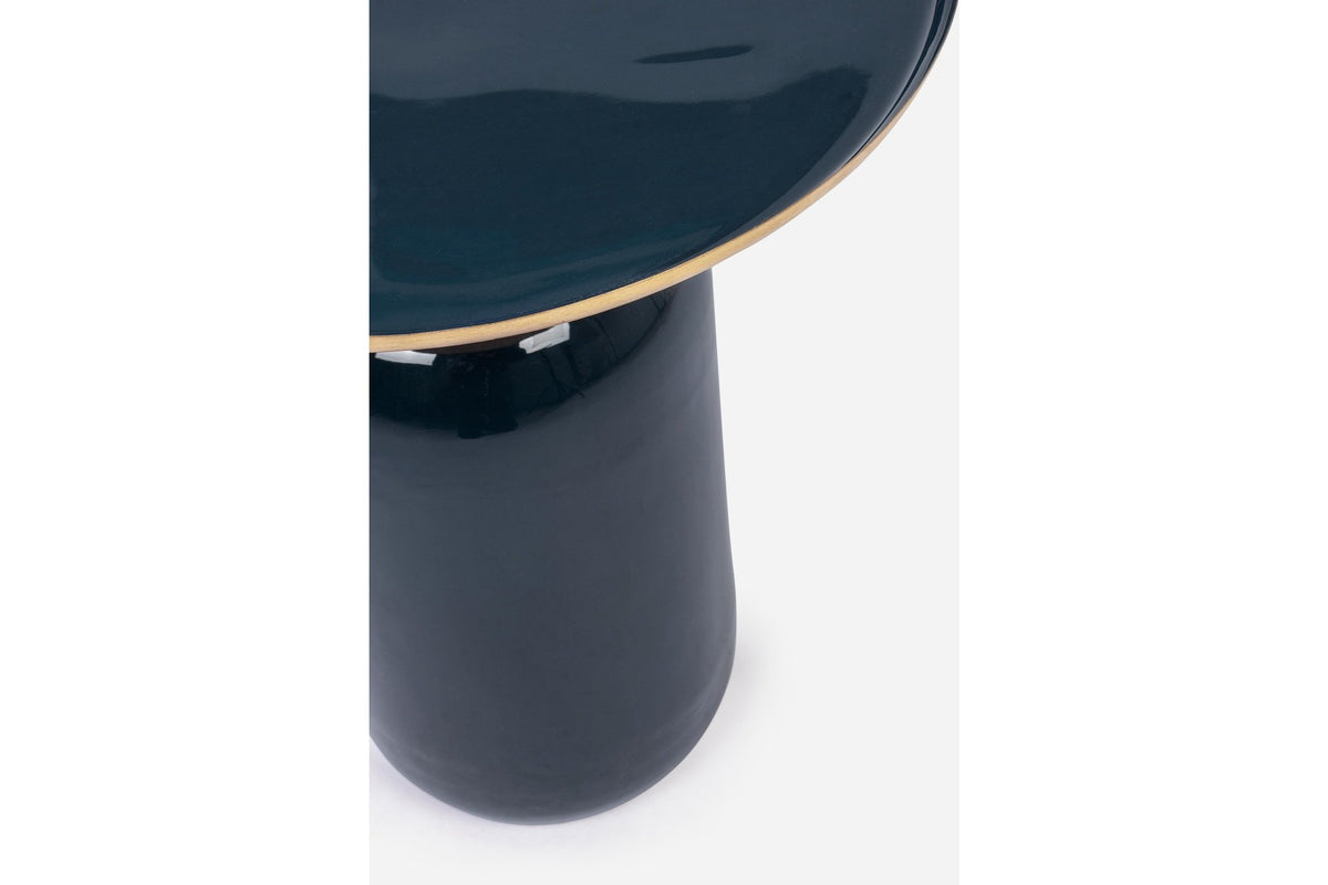 Lerakóasztal - NALIMA kék lerakóasztal 40.5cm átmérő