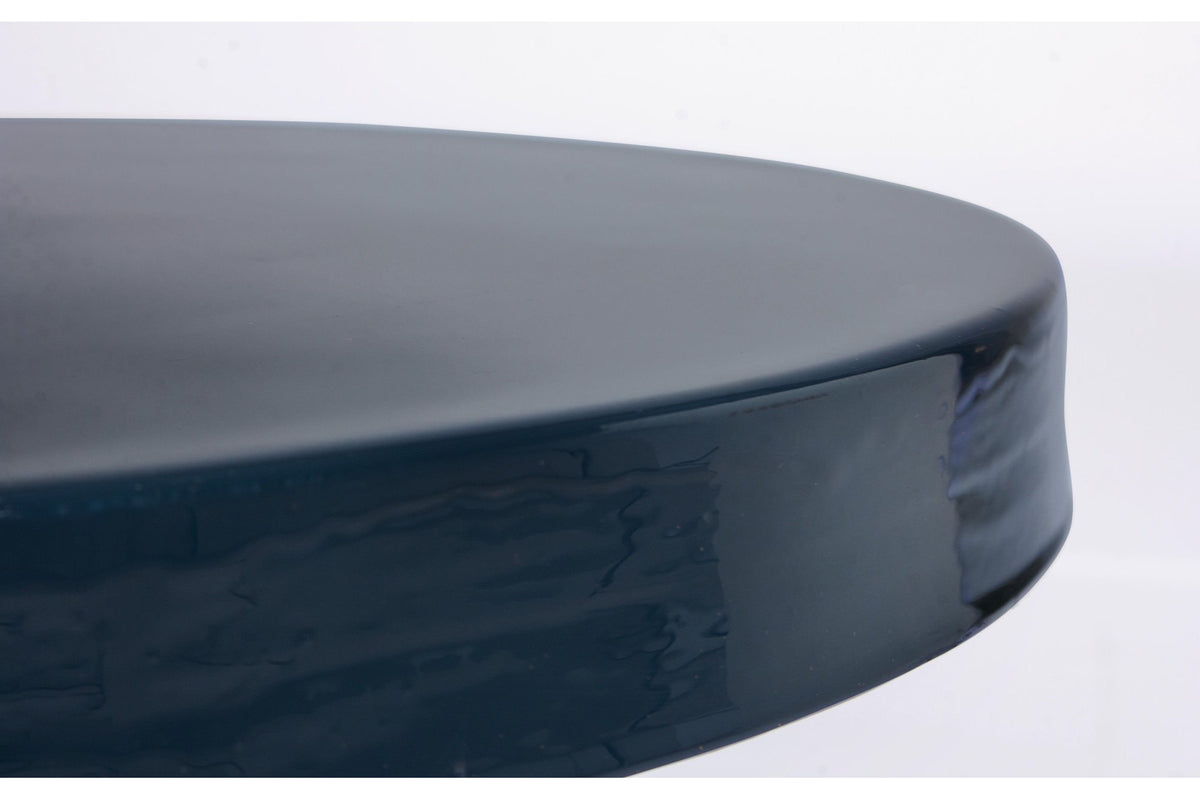 Lerakóasztal - NALIMA kék lerakóasztal 41cm átmérő