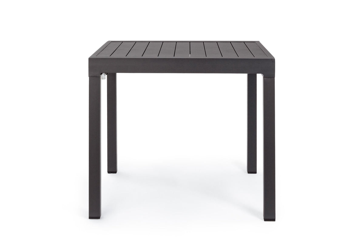 Kerti asztal - PELAGIUS fekete alumínium 6 személyes kerti asztal