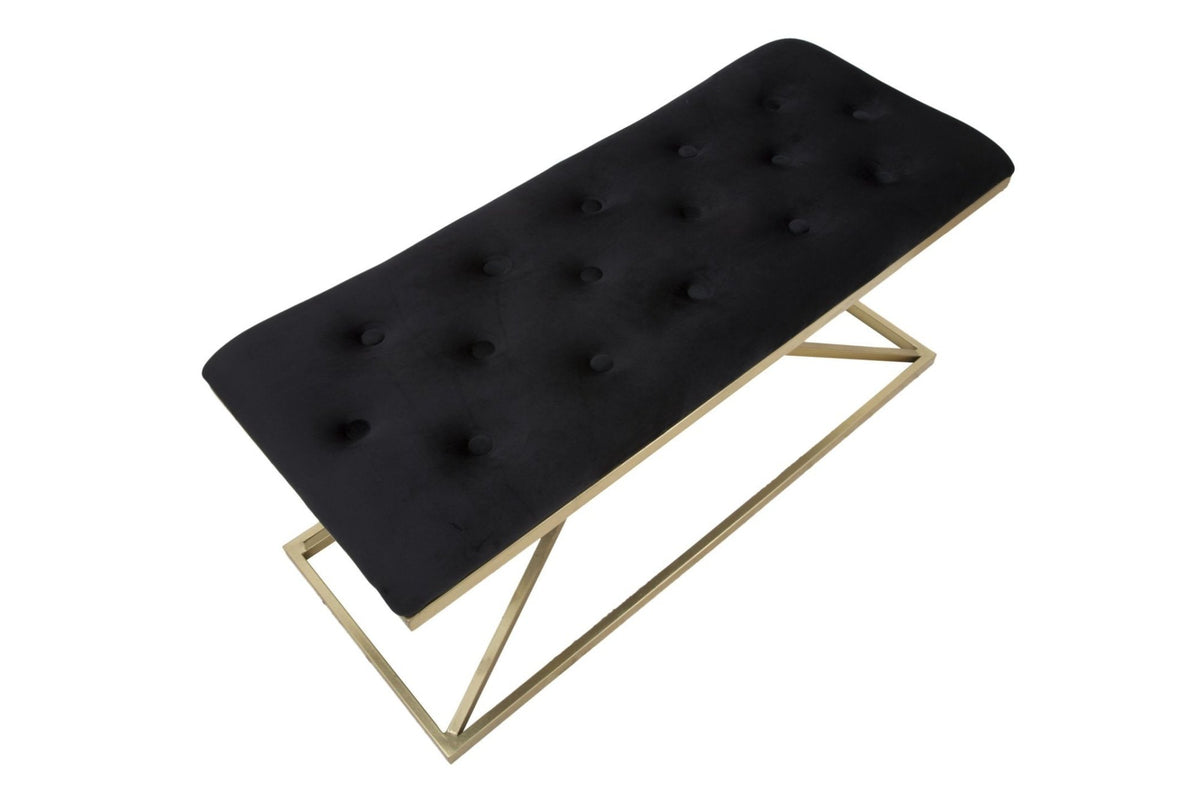 Ülőpad - PIRAMID I fekete és arany vas ülőpad