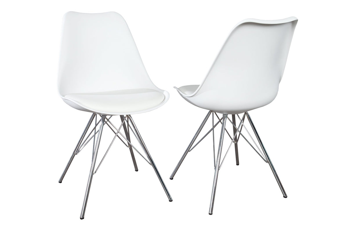 Szék - SCANDINAVIA retro fehér szék
