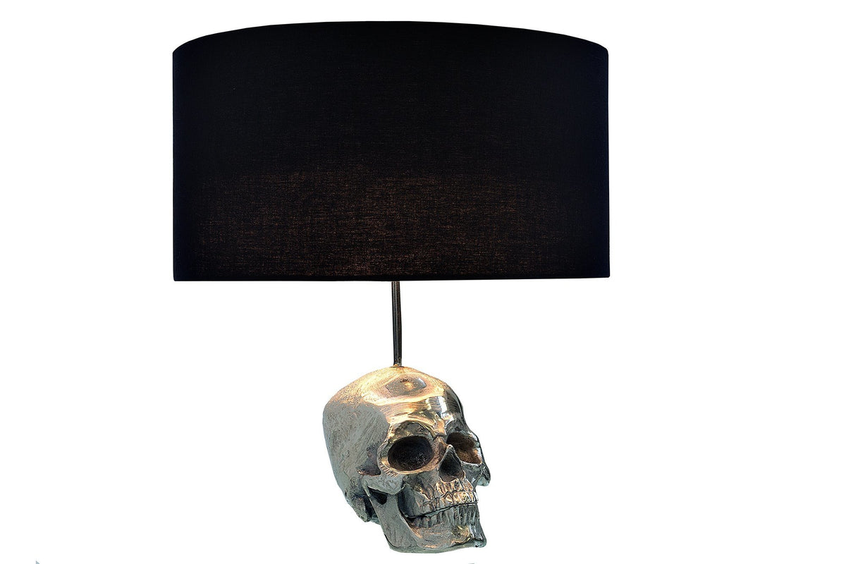 Asztali lámpa - SKULL fekete asztali lámpa 44cm