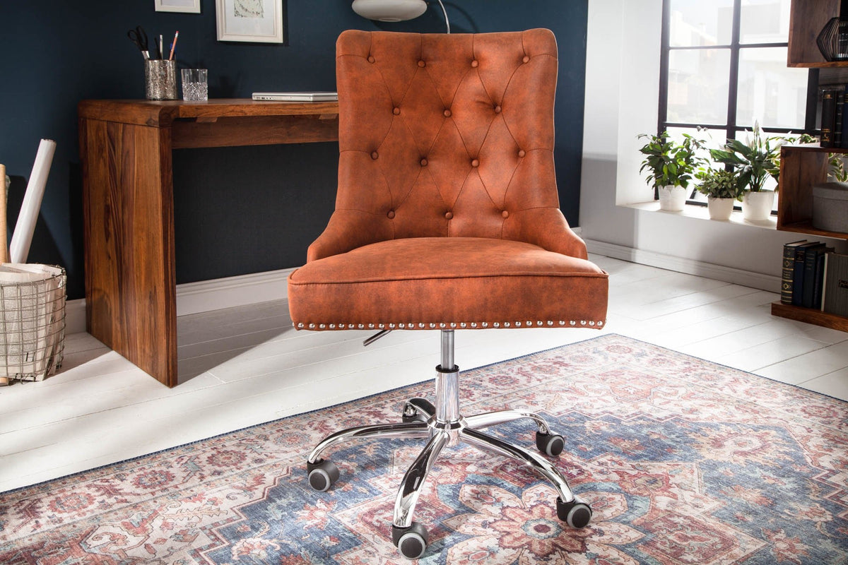 Irodai szék - VICTORIAN barna mikroszálas irodai szék