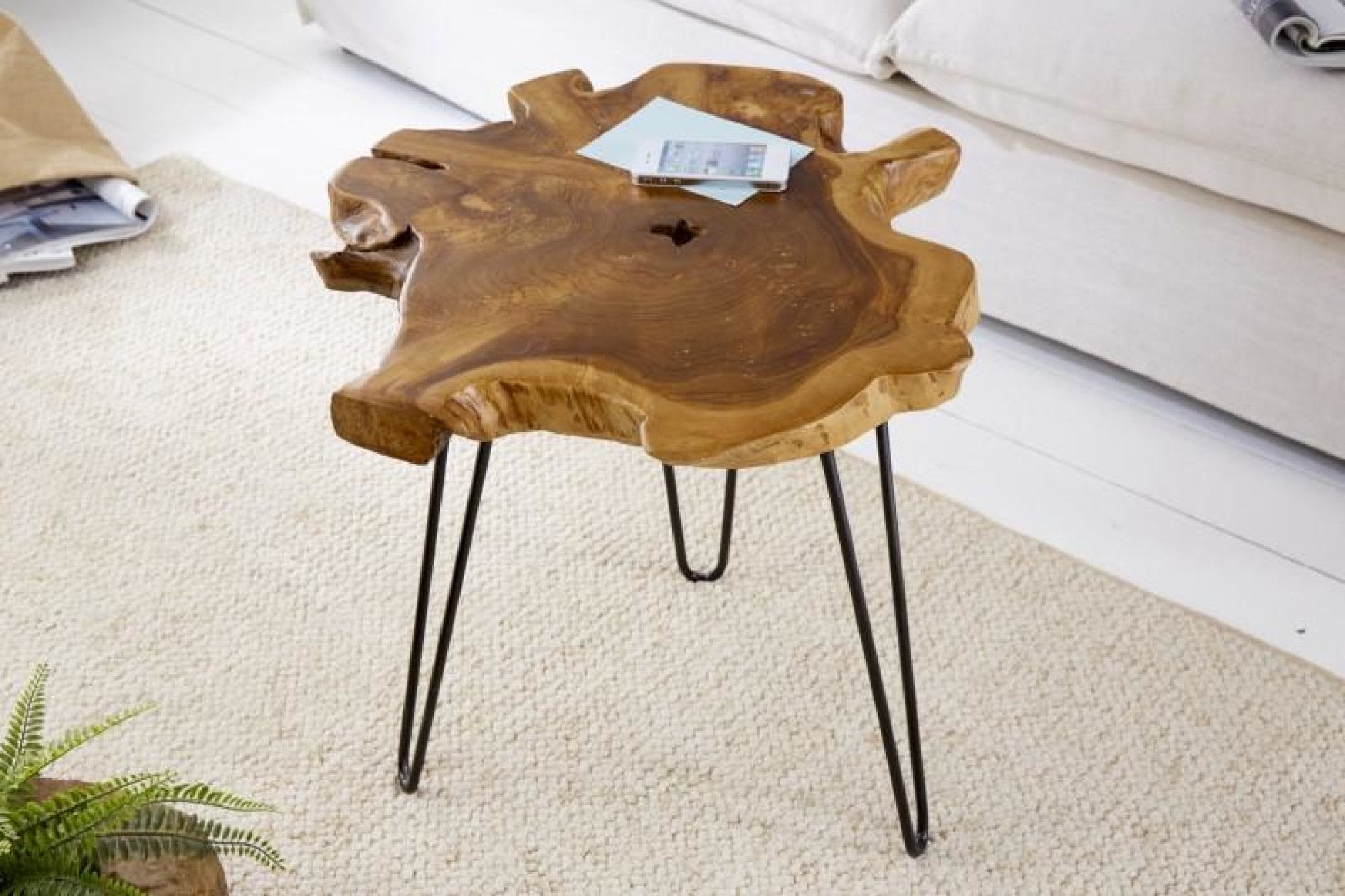 Lerakóasztal - WILD tömörfa lerakóasztal 55cm