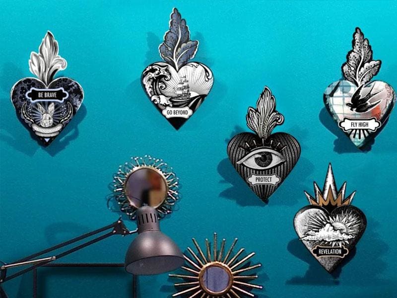 3D csináld magad szív dekoráció fából