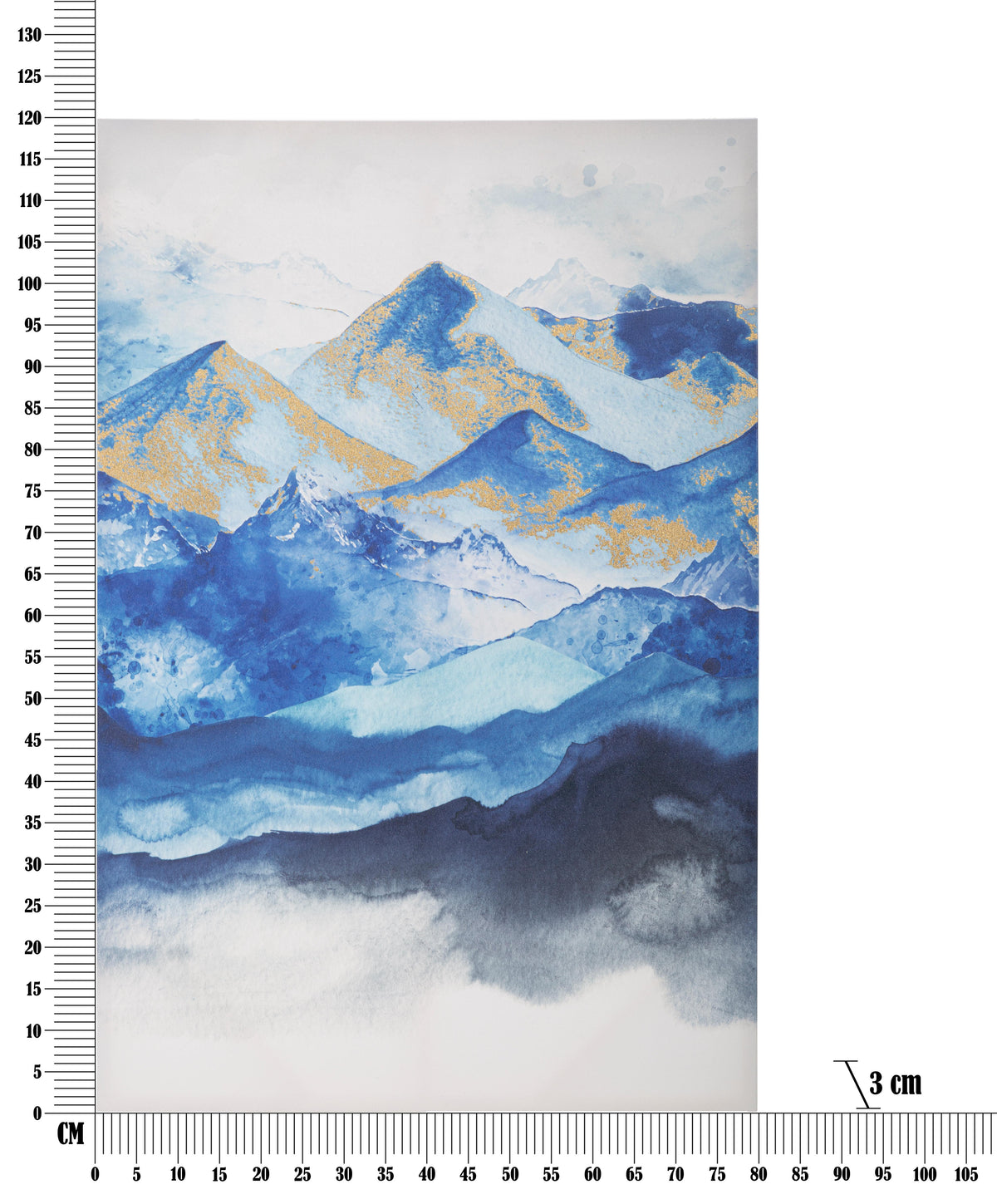 MOUNTAIN B kék vászon nyomtatott kép