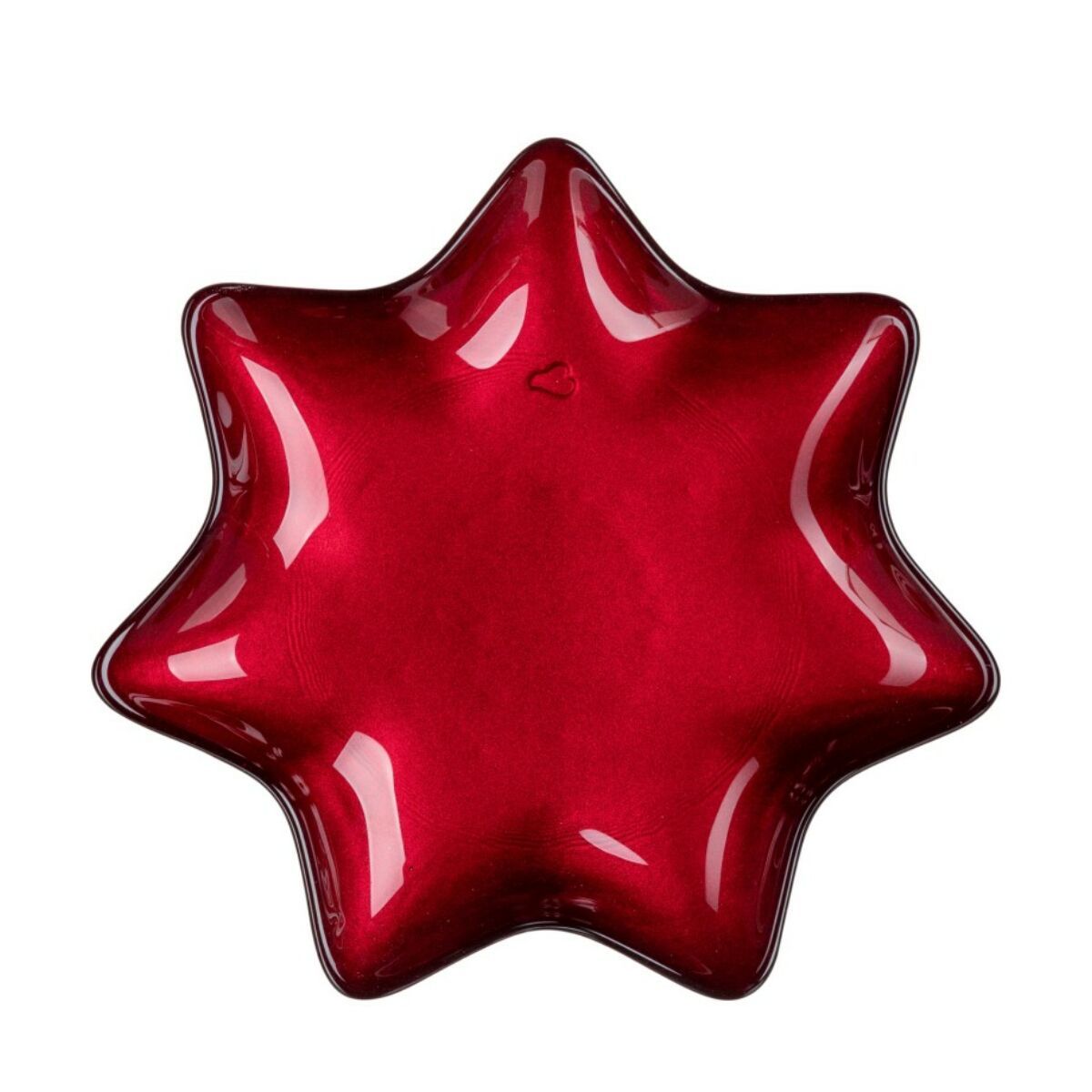 LEONARDO STELLA csillag alakú tányér 15cm, piros