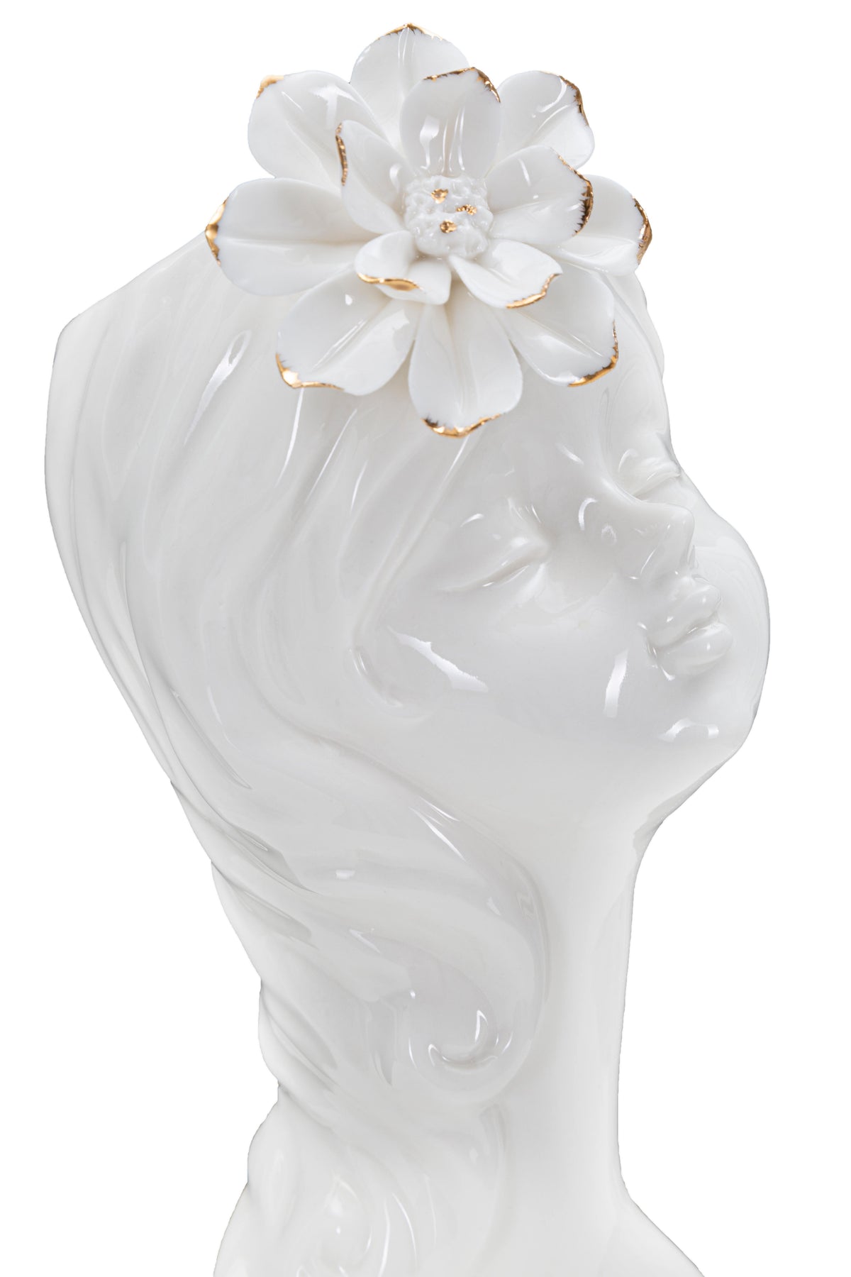 LADY A fehér porcelán váza
