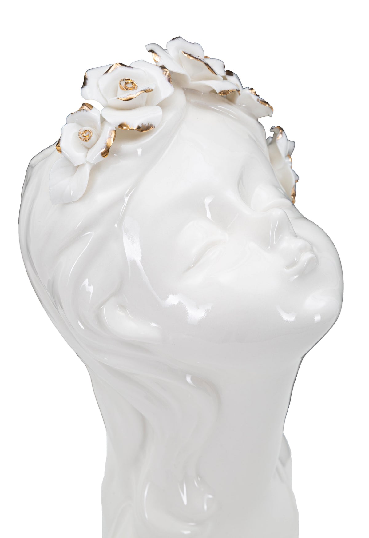 LADY fehér porcelán váza