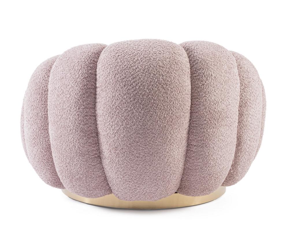 FLOREL Rózsaszín Textil Fotel