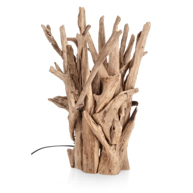 ACE bézs fa asztali lámpa