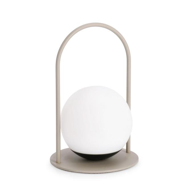 PANSY bézs fém asztali lámpa