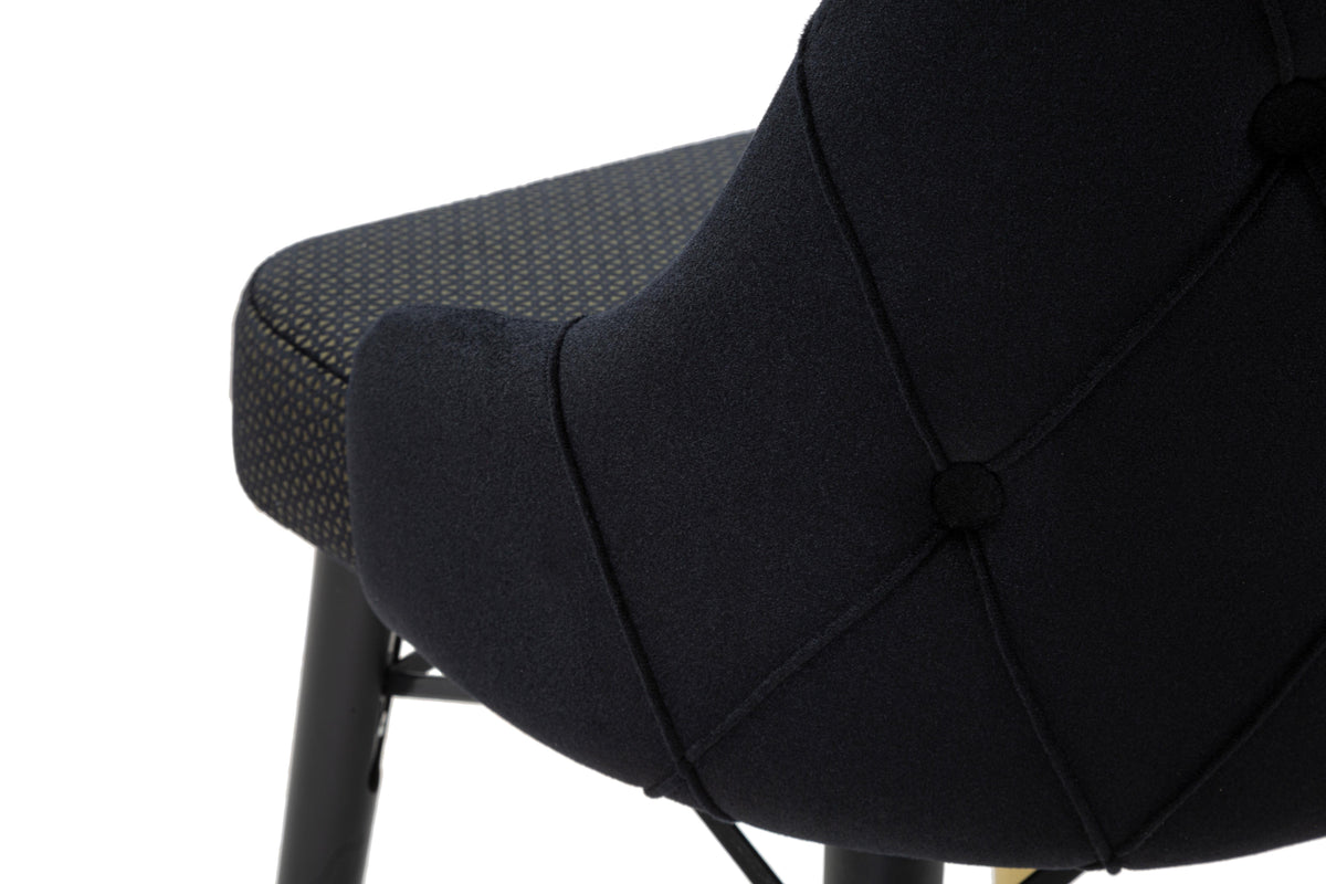 VENUS fekete bársony szék