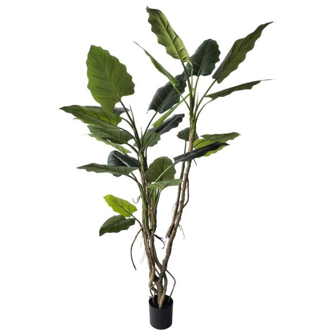 ALOCASIA zöld poliuretán művirág