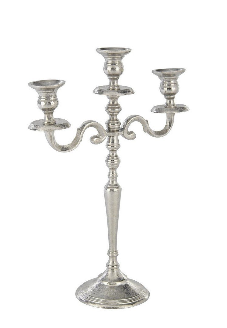 CANDELABRA ezüst alumínium gyertyatartó