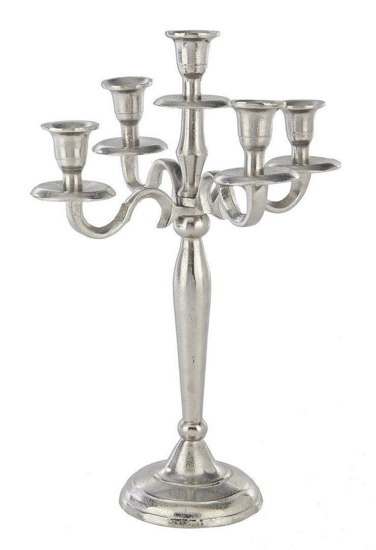 CANDELABRA II ezüst alumínium gyertyatartó