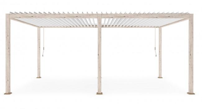 OCEAN rusztikus tölgy pergola 3,6x6 m