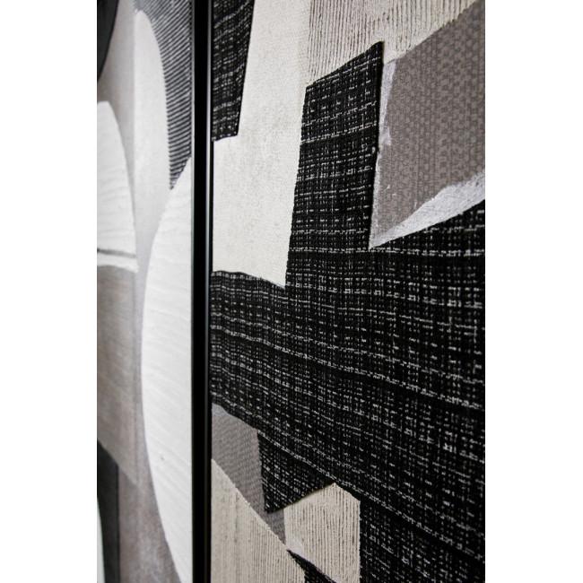 FABRIC szürke vászon festmény