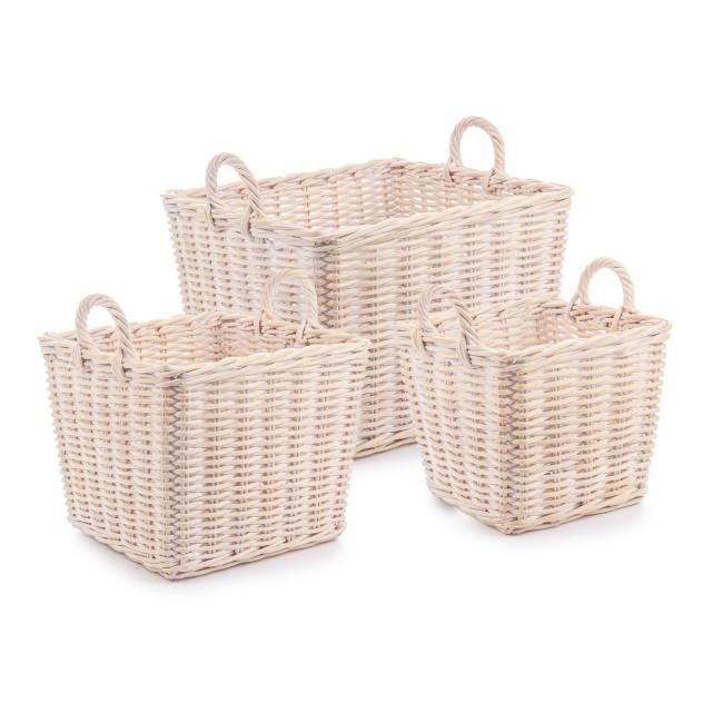 NARRA bézs rattan kosár