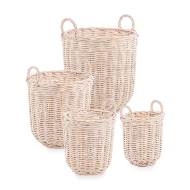 NARRA bézs rattan kosár