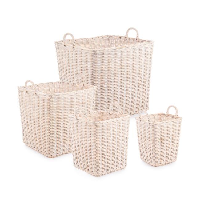 NARRA bézs rattan kosár