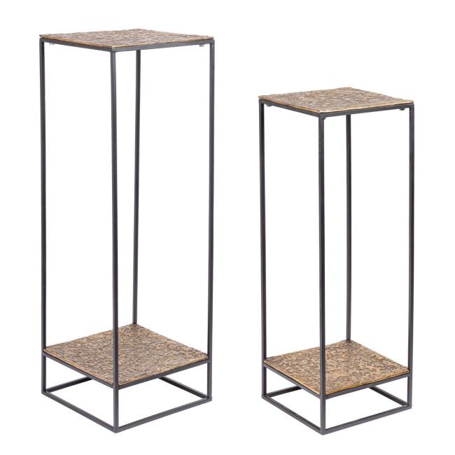 MYSORE szürke alumínium dohányzóasztal