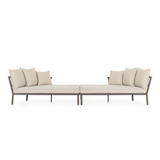 LANAI bézs alumínium napozóágy