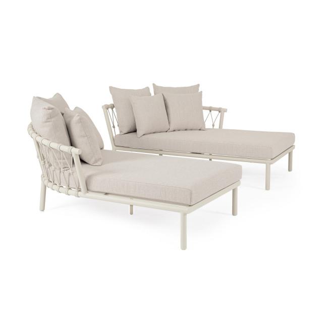 LANAI bézs alumínium napozóágy