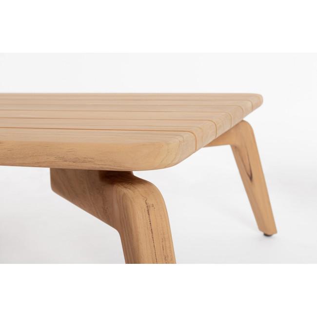 TAMIRES bézs tikfa dohányzóasztal