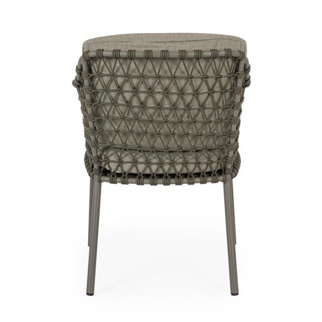 IVISSA taupe acél kerti szék