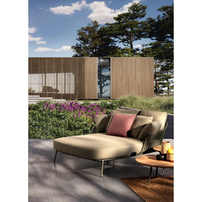 IVISSA bézs tikfa dohányzóasztal