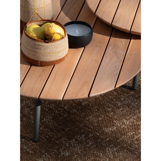 IVISSA bézs tikfa dohányzóasztal