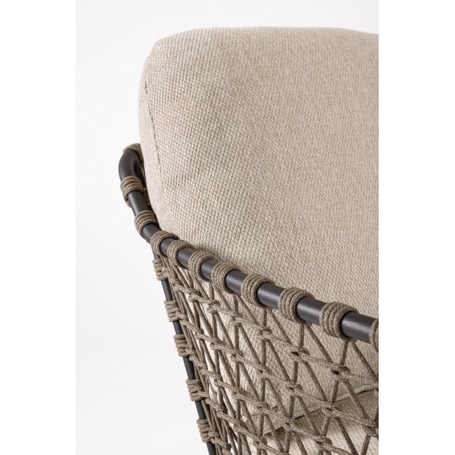 IVISSA ezüst acél kerti kanapé