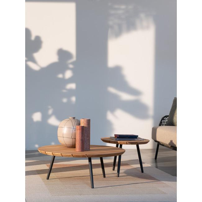 IVISSA bézs tikfa dohányzóasztal