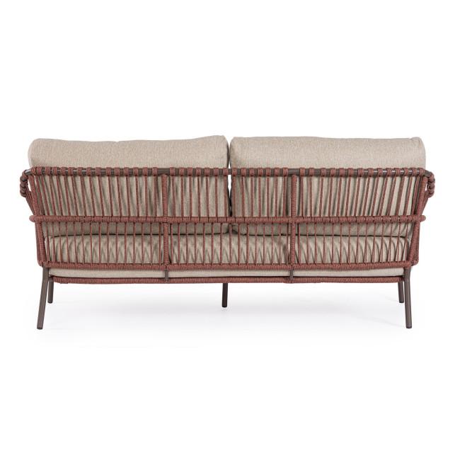 TALAIA ezüst acél kerti kanapé