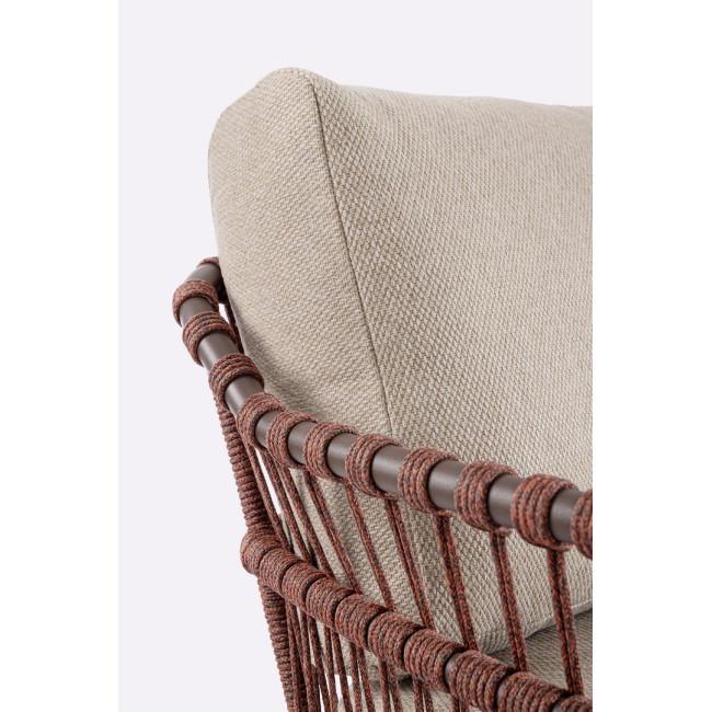 TALAIA ezüst acél kerti kanapé